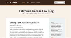 Desktop Screenshot of californialicenselawblog.com